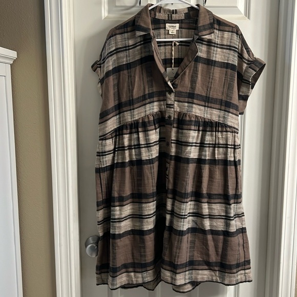 UpWest Flannel Plaid Dress - Picture 2 of 3